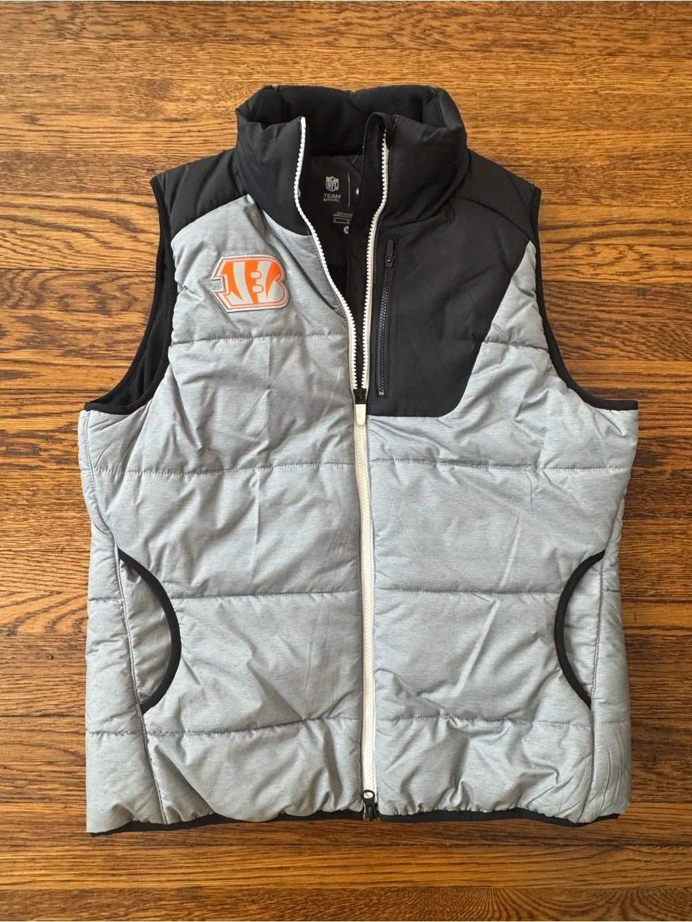 CINCINNATI BENGALS NFL (Nike)Heathered Gray Cincinnati Bengals Champ Drive Vest